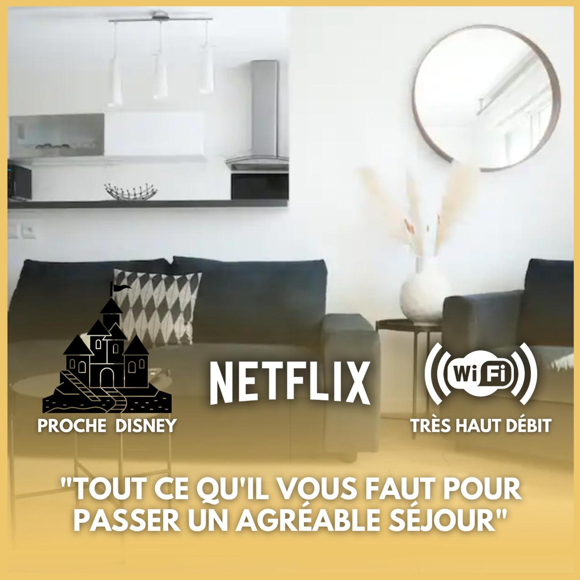 Appartement Superbe Et Cosy A 10 Mn De Disney Ferrières-en-Brie Buitenkant foto